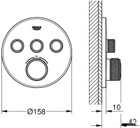 Смеситель Grohe Grohtherm SmartControl 29121000 (хром)