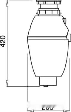 Измельчитель пищевых отходов Elleci Model 750 TOP