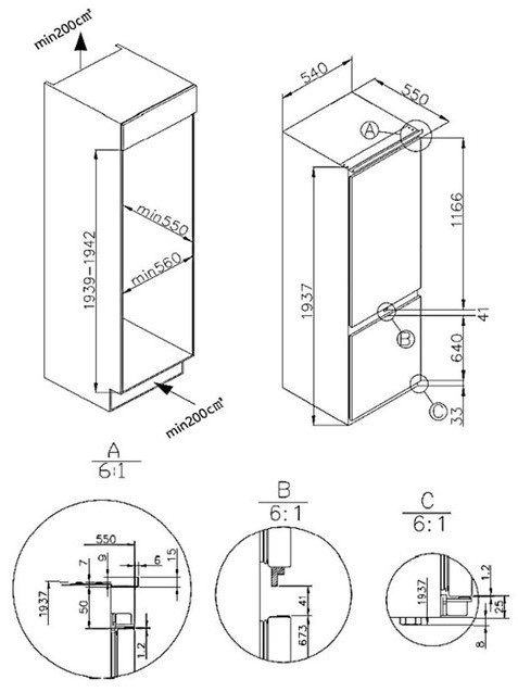 Холодильник Maunfeld MBF193NFW1GR Холодильник Maunfeld MBF193NFW1GR