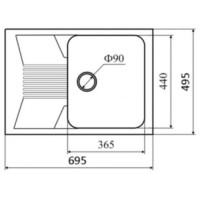 Кухонная мойка Zigmund &amp; Shtain KLASSISCH 695 (Каменная соль)