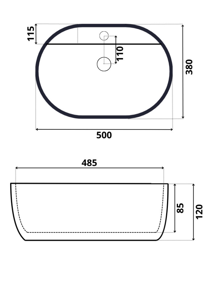 Умывальник Roxen Rio 570130 Умывальник Roxen Rio 570130