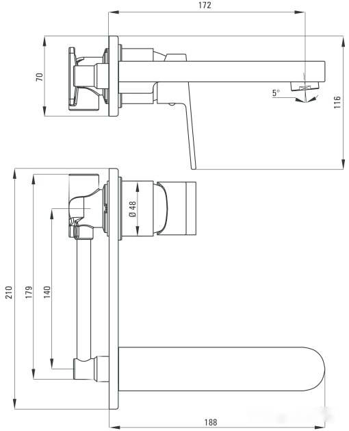 Смеситель Deante Alpinia BGA 054L