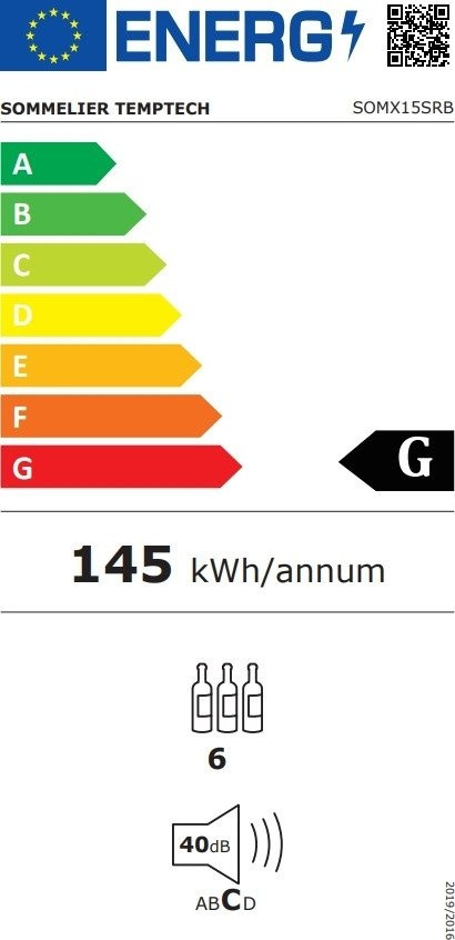 Винный шкаф Temptech SOMX15SRB Винный шкаф Temptech SOMX15SRB