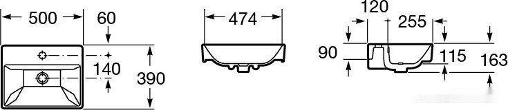 Умывальник Roca Oleta 50 73274C300Y (белый) Умывальник Roca Oleta 50 73274C300Y (белый)