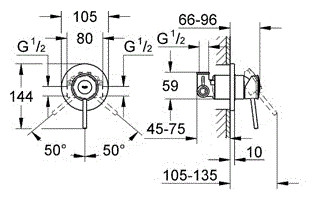 Смеситель Grohe BauClassic 124434