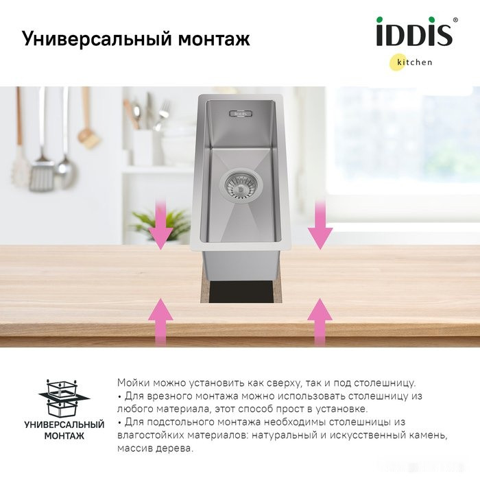 Кухонная мойка IDDIS Edifice EDI21S0i77 Кухонная мойка IDDIS Edifice EDI21S0i77