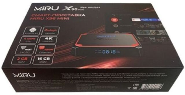 Смарт-приставка Miru X96 Mini 2ГБ/16ГБ