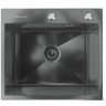 Кухонная мойка Ulgran Steel 50x45 (черная брашированная сталь)