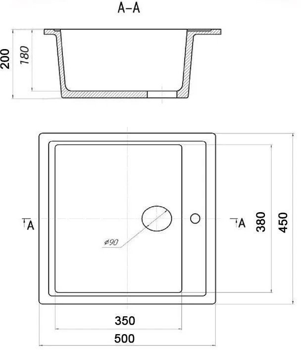 Кухонная мойка Wisent WA45-17 (с сифоном GER013) Кухонная мойка Wisent WA45-17 (с сифоном GER013)