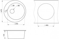 Кухонная мойка Granula GR-4801 (Чёрный)