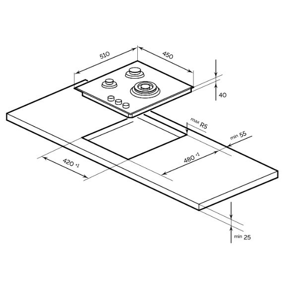 Варочная панель LEX GVG 435 GR Варочная панель LEX GVG 435 GR