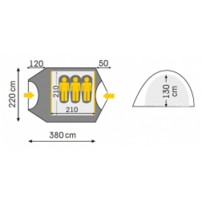 Палатка Talberg Malm 3 Палатка Talberg Malm 3