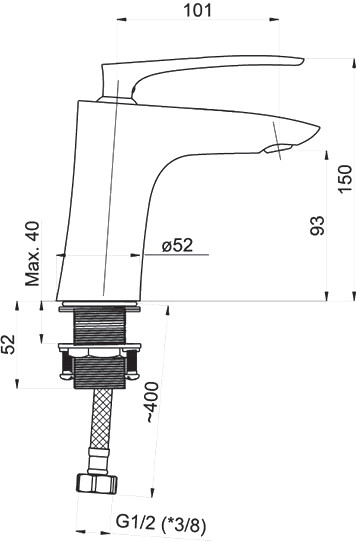 Смеситель Rubineta Aero-18 Смеситель Rubineta Aero-18