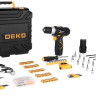 Дрель-шуруповерт Deko GCD12DU3 SET 195 063-4134 (с 2-мя АКБ, кейс, набор оснастки) Дрель-шуруповерт Deko GCD12DU3 SET 195 063-4134 (с 2-мя АКБ, кейс, набор оснастки)