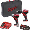 Milwaukee M18 BPP2D-402C 4933447126 (шуруповерт, винтоверт, 2 АКБ, кейс) Milwaukee M18 BPP2D-402C 4933447126 (шуруповерт, винтоверт, 2 АКБ, кейс)