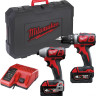 Milwaukee M18 BPP2D-402C 4933447126 (шуруповерт, винтоверт, 2 АКБ, кейс) Milwaukee M18 BPP2D-402C 4933447126 (шуруповерт, винтоверт, 2 АКБ, кейс)