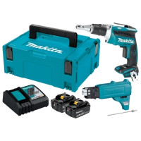 Аккумуляторный шуруповерт Makita DFS452TJX2 Li-Ion 5.0 А·ч 18 В х2 кейс Makpac