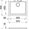 Кухонная мойка Elleci Quadra 105 (G51 Avena)