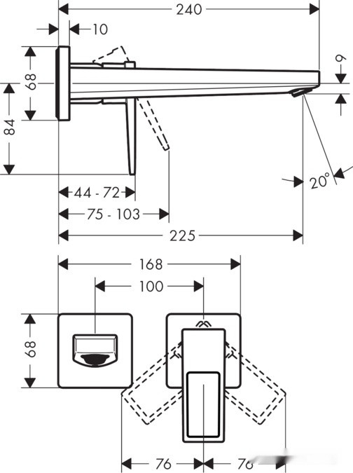 Смеситель Hansgrohe Metropol 74526000 Смеситель Hansgrohe Metropol 74526000