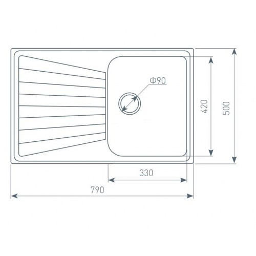 Кухонная мойка Zigmund & Shtain KLASSISCH 790 (Осенняя трава) Кухонная мойка Zigmund & Shtain KLASSISCH 790 (Осенняя трава)