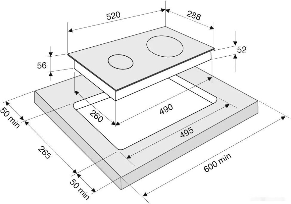 Варочная панель Krona Magier 30 BL 2BTK Варочная панель Krona Magier 30 BL 2BTK