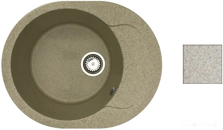 Кухонная мойка БелЭворс Lux L (темно-бежевый, без сифона)