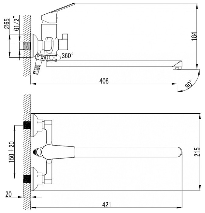 Смеситель Milardo Nelson NELSBLCM10 Смеситель Milardo Nelson NELSBLCM10