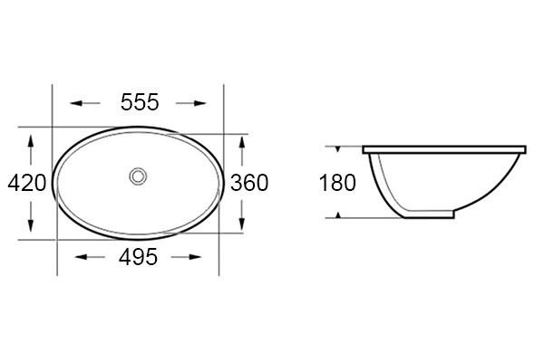 Умывальник Roxen Sopra 570140 Умывальник Roxen Sopra 570140