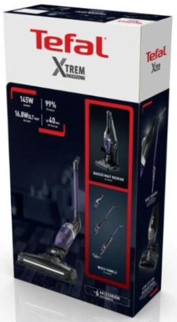 Вертикальный пылесос Tefal Xtrem Compact Essential Вертикальный пылесос Tefal Xtrem Compact Essential