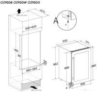 Винный шкаф Temptech OZ90DW