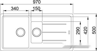 Кухонная мойка Franke BFG 651 (миндаль) Кухонная мойка Franke BFG 651 (миндаль)