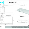 Умывальник Marko Марсал 105 L