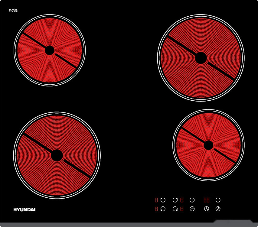 Варочная панель Hyundai HHE 6460 BG