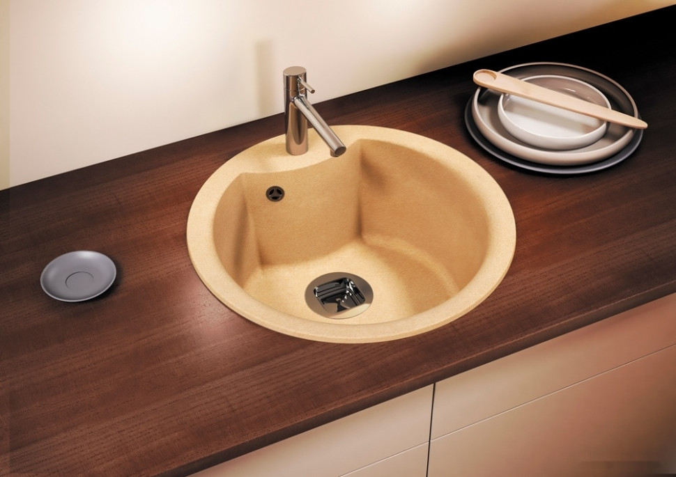 Кухонная мойка Tolero R-108E (темно-бежевый)