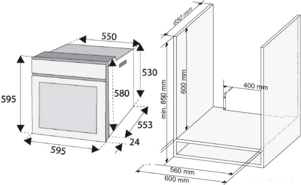 Духовой шкаф Ginzzu HOE-241 Духовой шкаф Ginzzu HOE-241