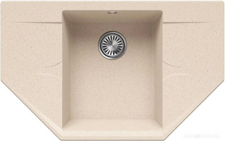 Кухонная мойка Polygran Riff 800 (кремовый)