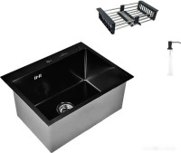 Кухонная мойка Wisent WS35848B+GER013+WW405B+W302644B