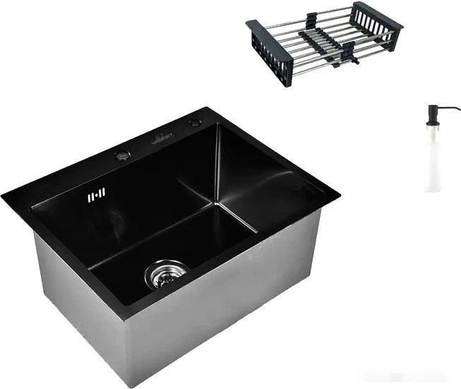 Кухонная мойка Wisent WS35848B+GER013+WW405B+W302644B Кухонная мойка Wisent WS35848B+GER013+WW405B+W302644B