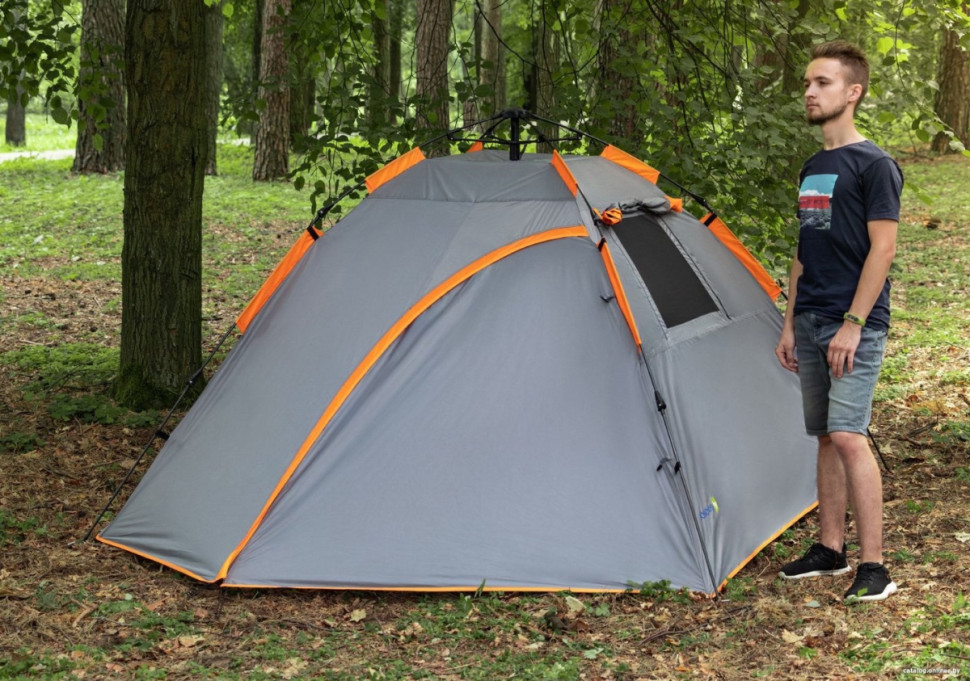 Палатка Sundays ZC-TT036-3P v2 (темно-серый/желтый) Палатка Sundays ZC-TT036-3P v2 (темно-серый/желтый)