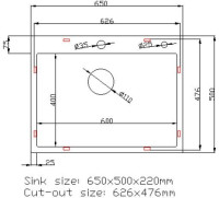 Кухонная мойка Stellar Decor S6550NB-D (нано черный)