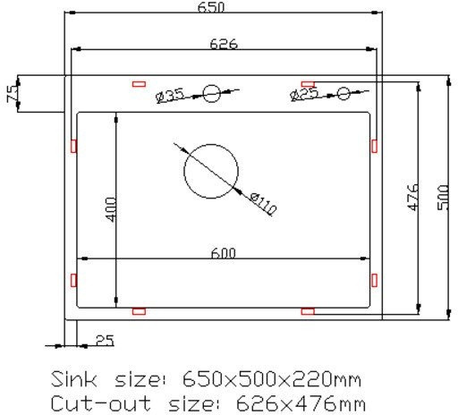 Кухонная мойка Stellar Decor S6550NB-D (нано черный)