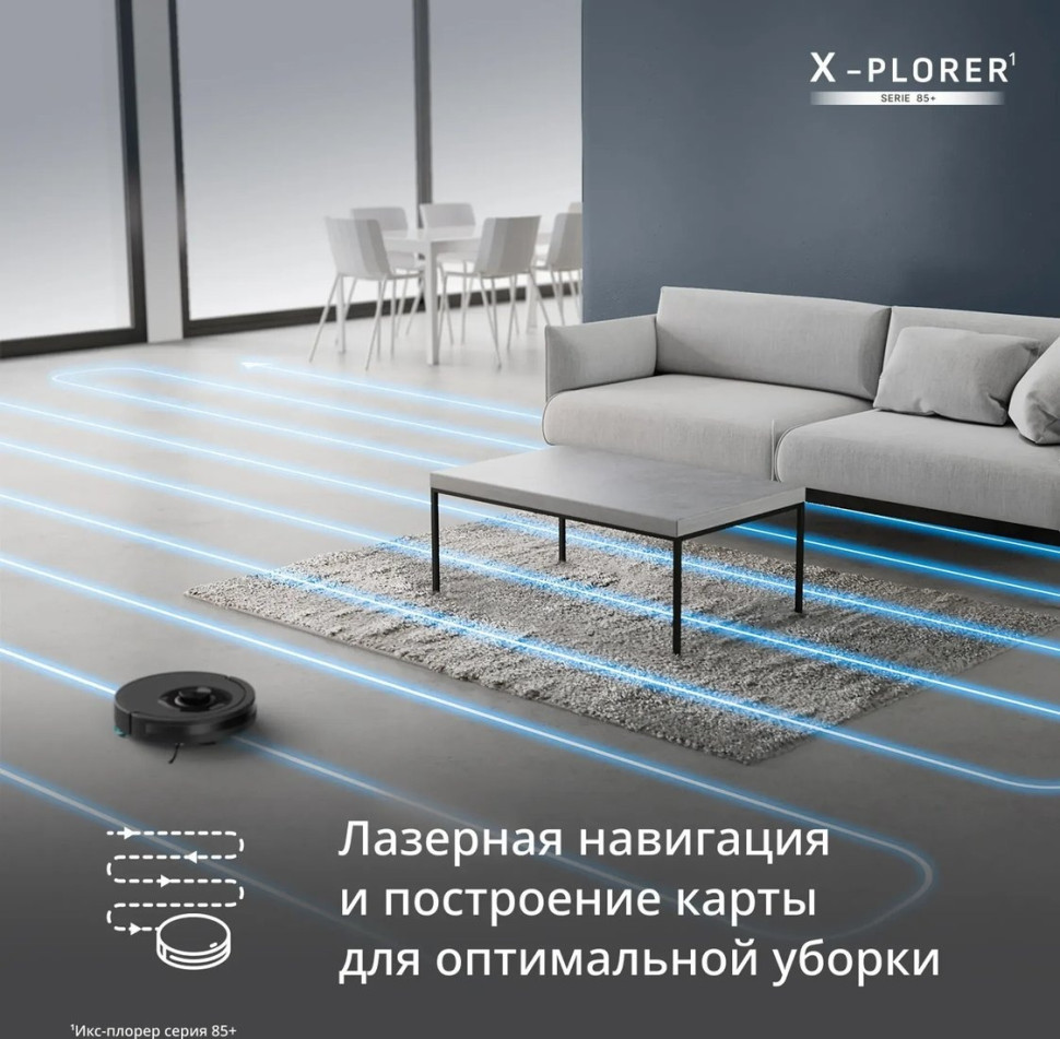 Робот-пылесос Tefal X-PLORER Serie 85+ RG87D5WH
