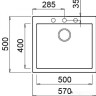 Кухонная мойка Elleci Quadra 105 G48 Cemento