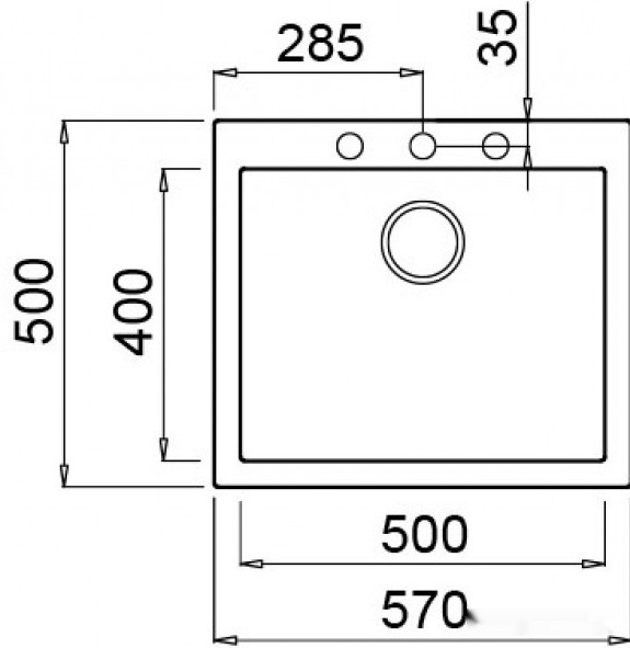 Кухонная мойка Elleci Quadra 105 G48 Cemento