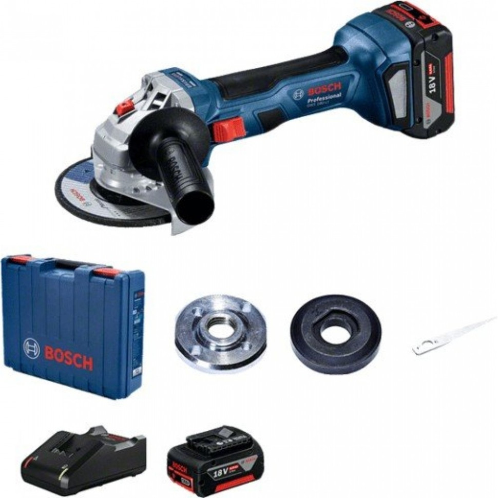 Угловая шлифмашина Bosch GWS 180-LI Professional 06019H9021 (с 2-мя АКБ, кейс) Угловая шлифмашина Bosch GWS 180-LI Professional 06019H9021 (с 2-мя АКБ, кейс)