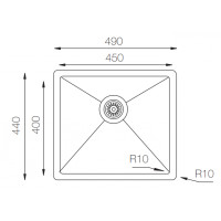 Кухонная мойка Zorg ZRN 4944 Titanium