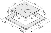 Варочная панель Krona Magier 45 BL 3BTK