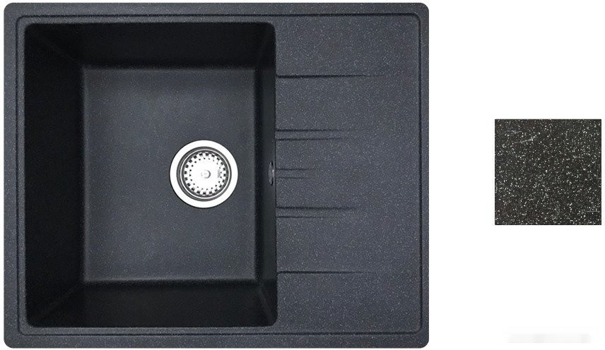 Кухонная мойка БелЭворс Mila L + смеситель W4998-3-22 (черный) Кухонная мойка БелЭворс Mila L + смеситель W4998-3-22 (черный)
