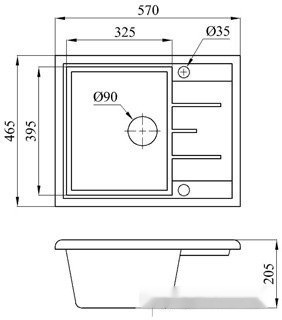 Кухонная мойка БелЭворс Mila L + смеситель W4998-3-22 (черный) Кухонная мойка БелЭворс Mila L + смеситель W4998-3-22 (черный)