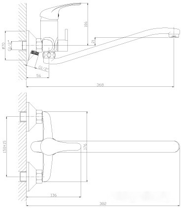 Смеситель Rossinka Silvermix A35-34 Смеситель Rossinka Silvermix A35-34